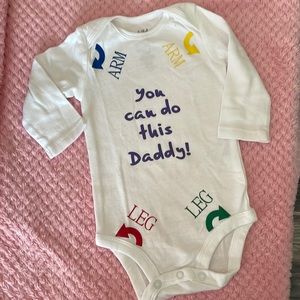 NWOT child of Mine Onesie, size 3-6 months